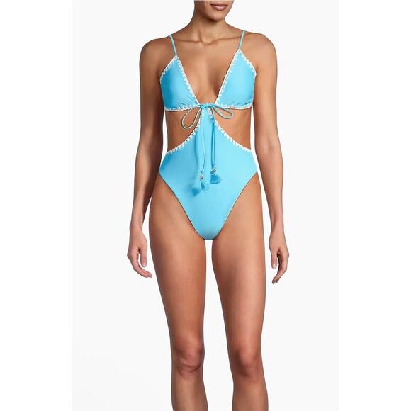 NEW NWT Ramy Brook Printed Raina One Piece size Small - Picture 2 of 7